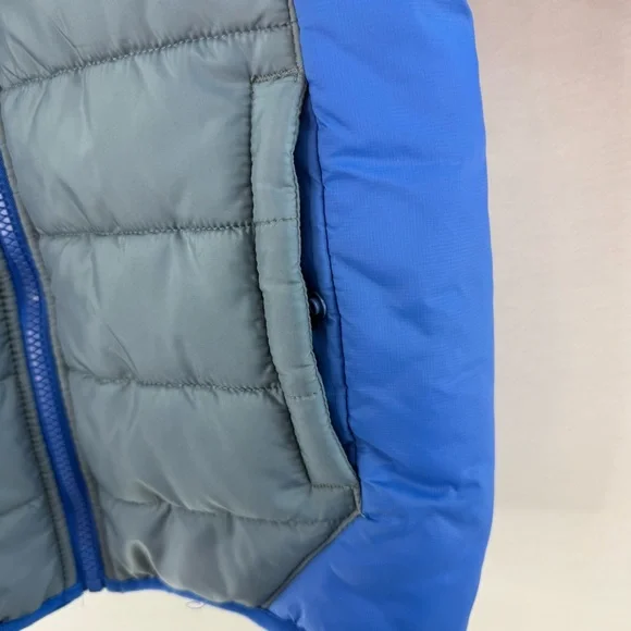 Under Armour Blue and Gray Youth Hooded Puffer Jacket Size M - Picture 7 of 13